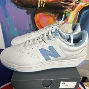 New Balance Men's White and Blue Trainer
